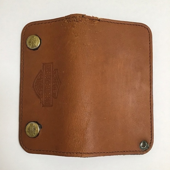 Harley Davidson Leather Wallet Biker/Motorcycle Wood Picture Frame LOT Vintage - Picture 13 of 16